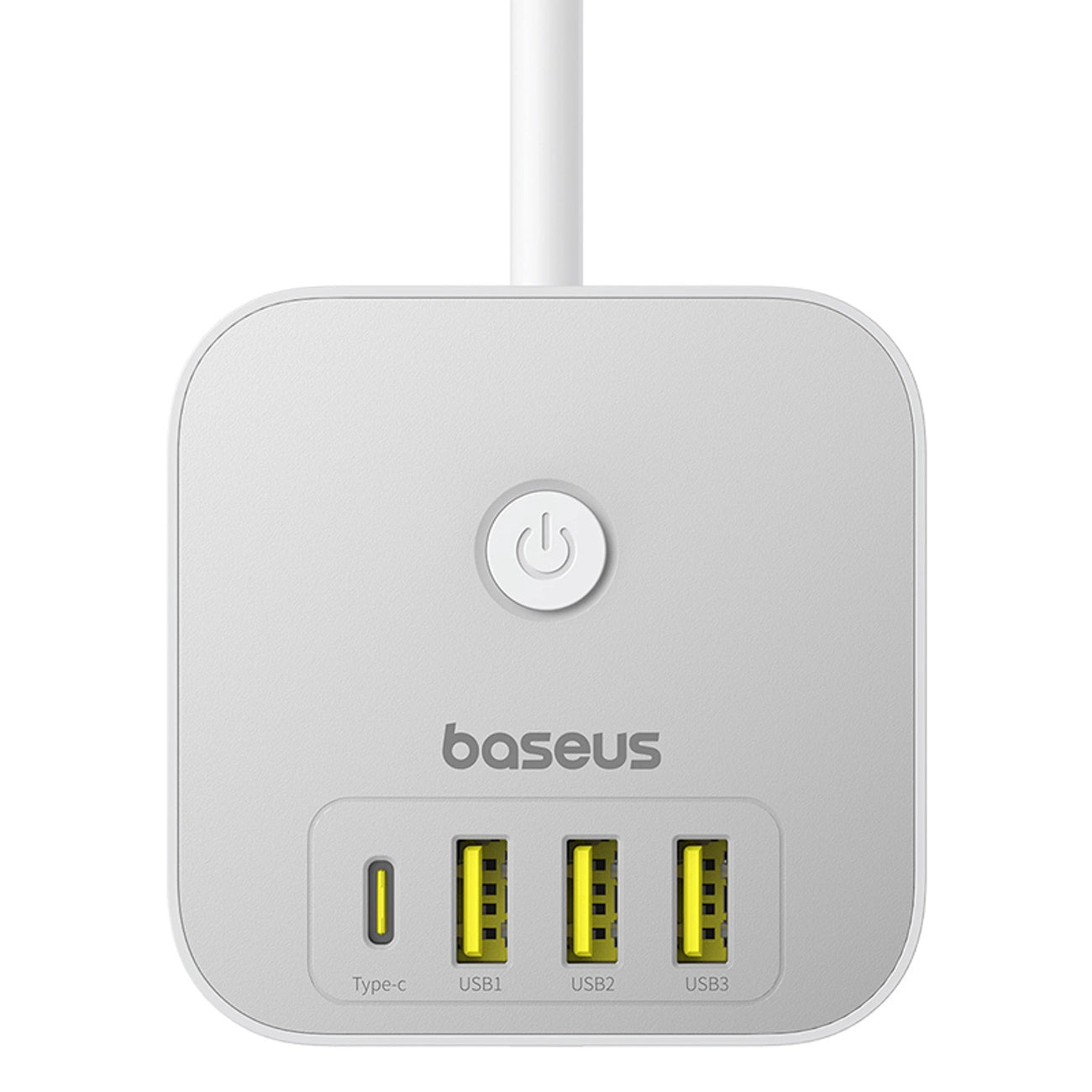 Baseus PowerCombo 7 in 1 Power Strip Cube, 3 AC + 3 x USB-A + 1 x USB-C 20W 1.5 m - white_1