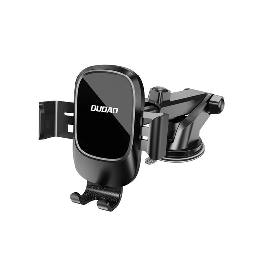 Dudao F5N+ smartphone holder with suction cup, gravity - black_0