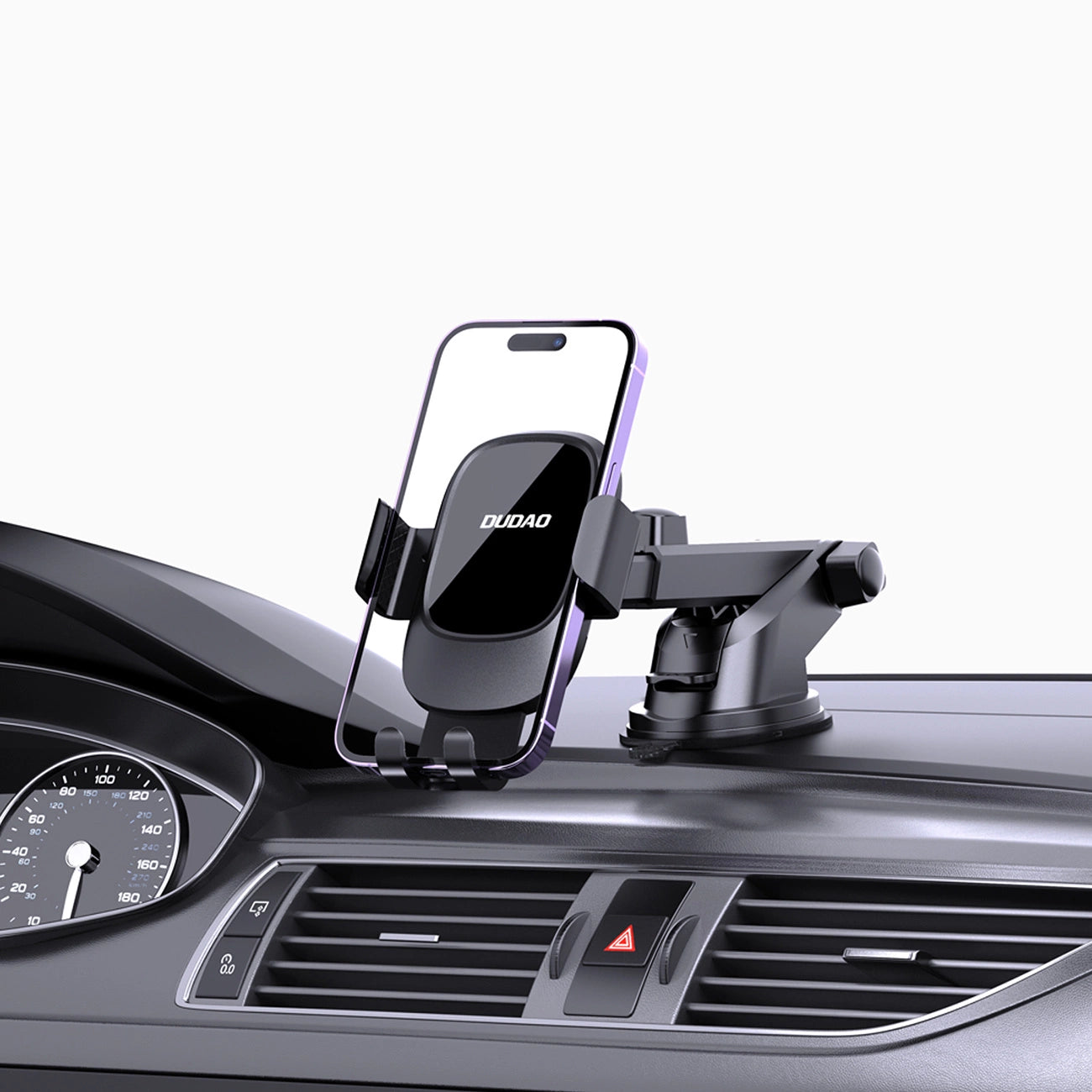Dudao F5N+ smartphone holder with suction cup, gravity - black_9