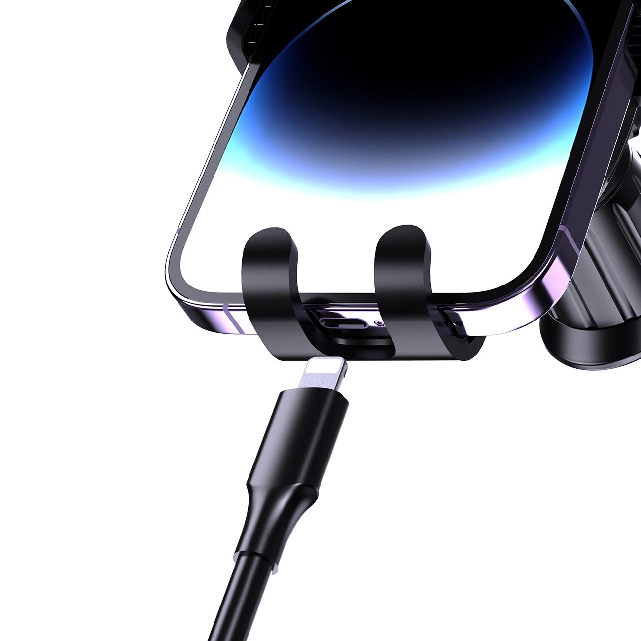 Dudao F5N+ smartphone holder with suction cup, gravity - black_4