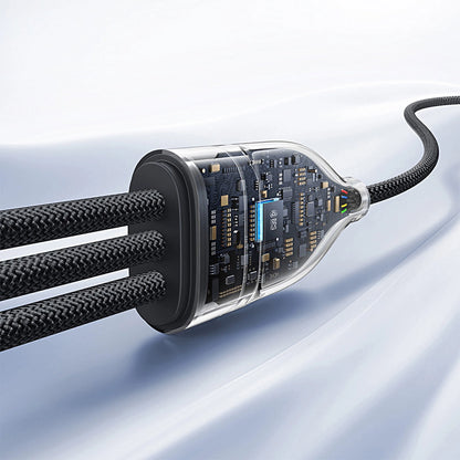 Baseus Flash Series 3 3in1 cable 100W USB-C - USB-C+USB-C+ Lightning 1.5m + 3 x 0.25 m - black_8