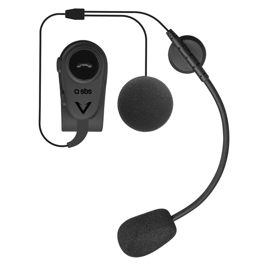 SBS TEEARSETMONOMOTOBTK mono wireless headset for motorcycle helmet - black_0