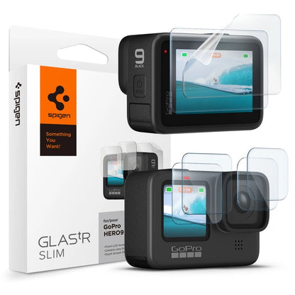 Spigen Glass.tR Slim Tempered Glass + Film 2-Set for GoPro Hero 9 / 10 / 11 / 12 - Transparent_0