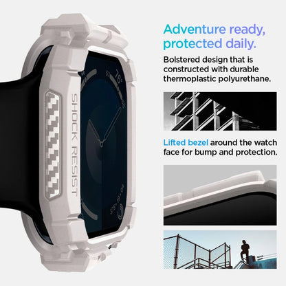 Spigen Rugged Armor Strap for Apple Watch 10 46mm - Beige_10