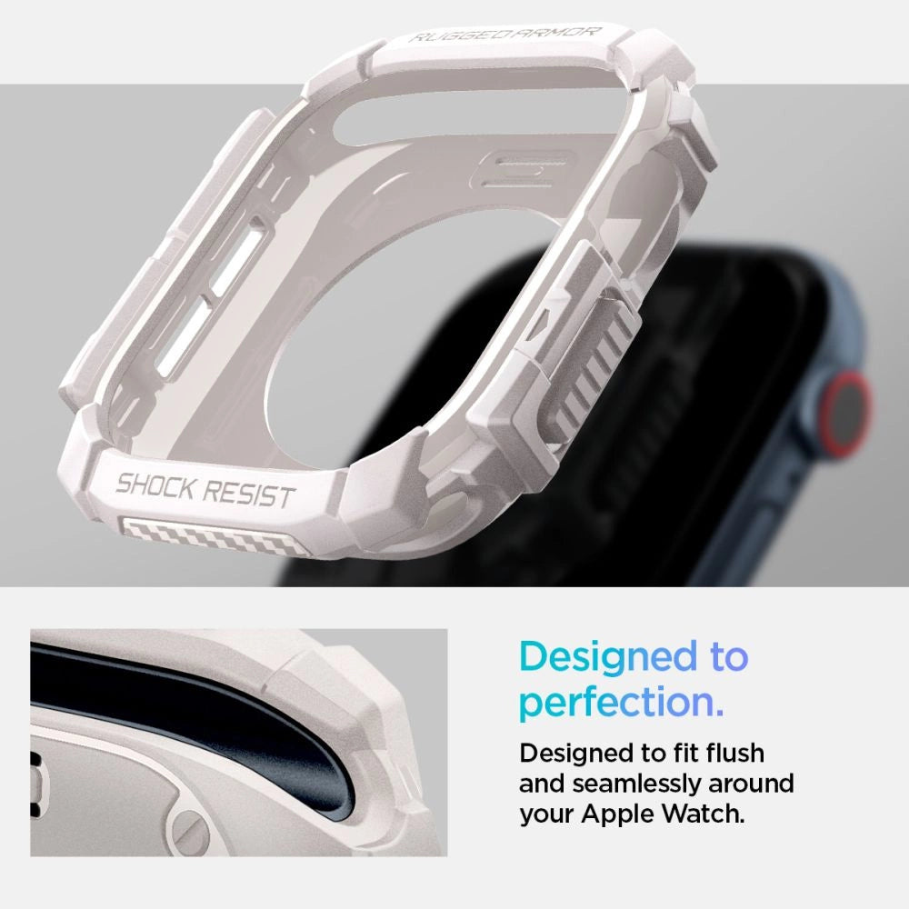 Spigen Rugged Armor Strap for Apple Watch 10 46mm - Beige_12
