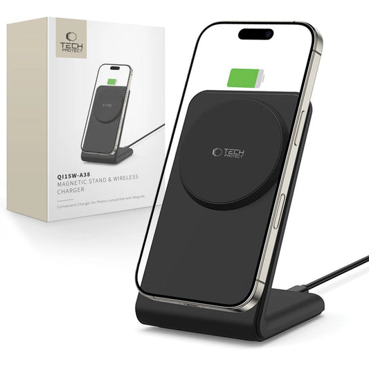 Tech-Protect QI15W-A38 MagSafe Wireless Charger - Black_0