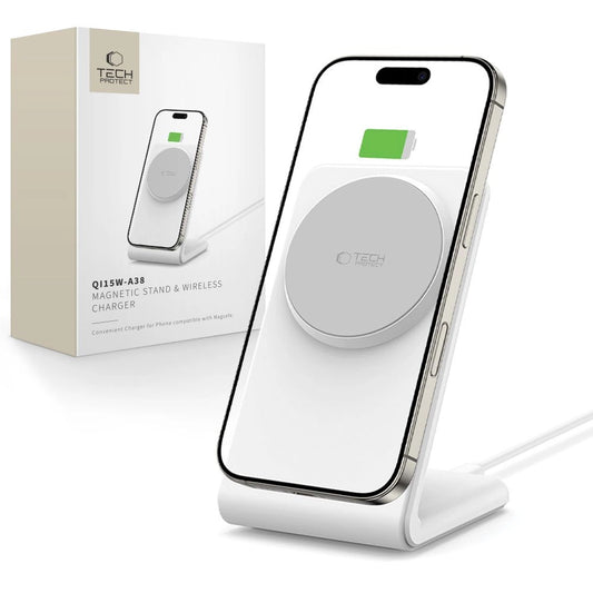 Tech-Protect QI15W-A38 MagSafe Wireless Charger - White_0