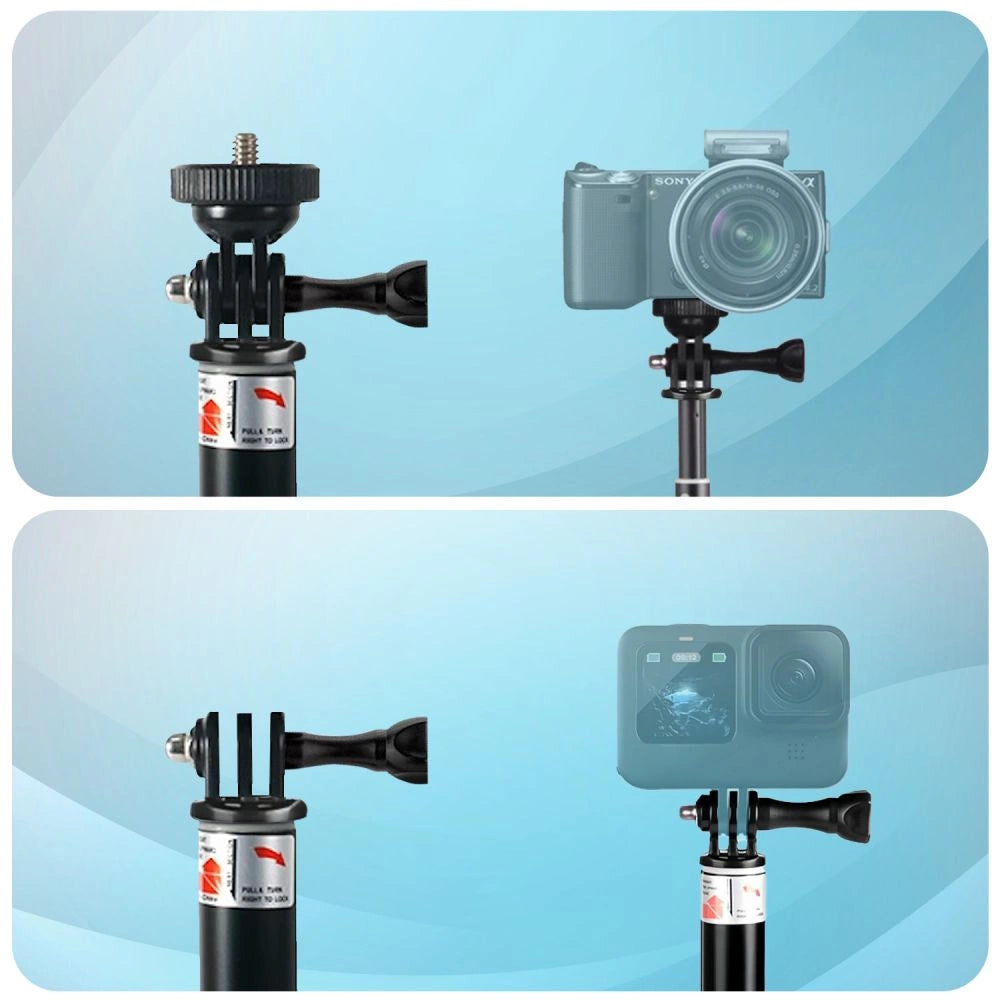 Tech-Protect GA100 Monopad &amp; Selfie Stick for GoPro / DJI - Black_1