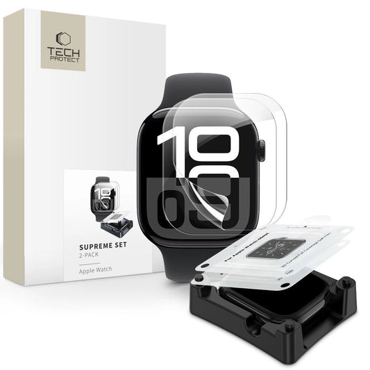 Tech-Protect Supreme Hydrogel Film Set 2-pack for Apple Watch 10 46 mm - transparent_0