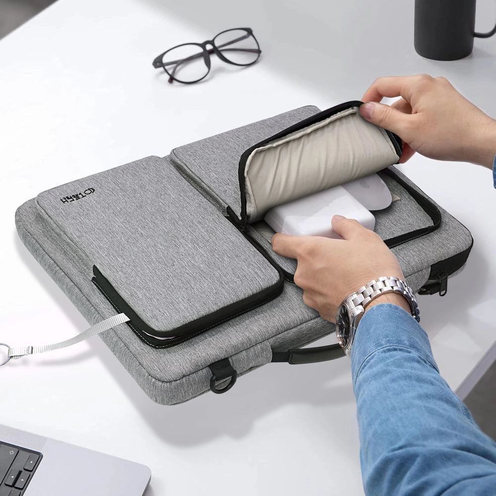 Laptop Bag 13-14 Tech-Protect Defender Bag - Gray_9
