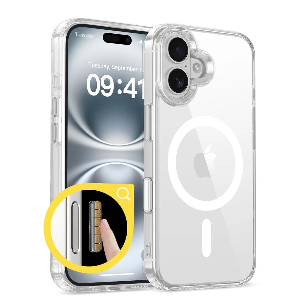 Tech-Protect Flexair Hybrid CC Magsafe iPhone 16 Case - Clear_1