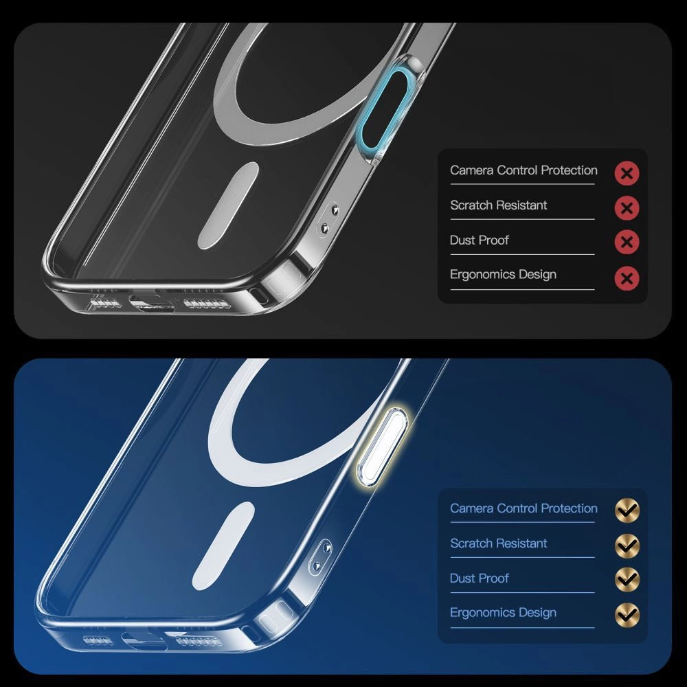 Tech-Protect Flexair Hybrid CC Magsafe iPhone 16 Case - Clear_5