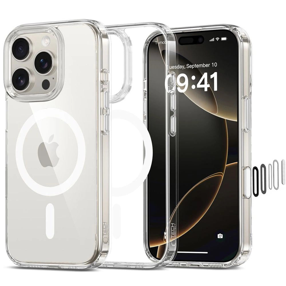 Tech-Protect Flexair Hybrid CC Magsafe iPhone 16 Pro Case - Clear_0