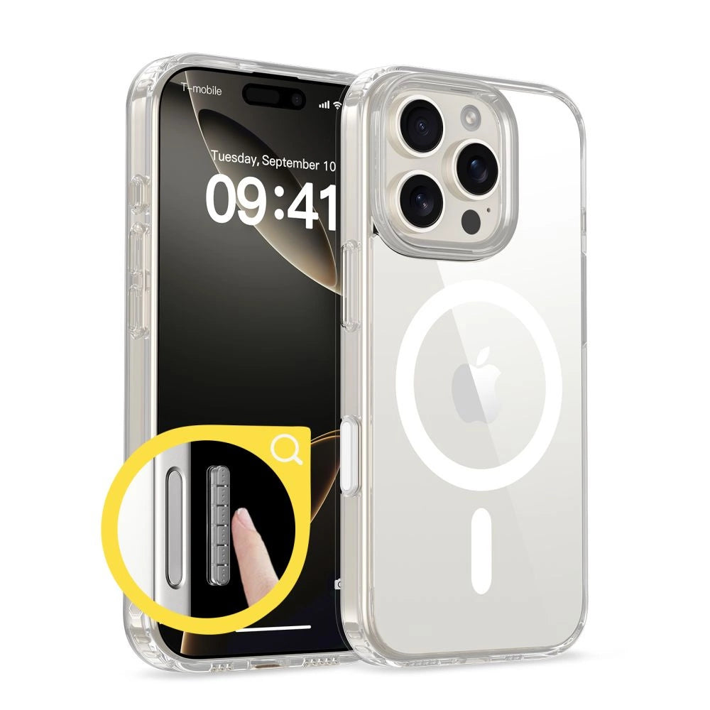 Tech-Protect Flexair Hybrid CC Magsafe iPhone 16 Pro Case - Clear_1