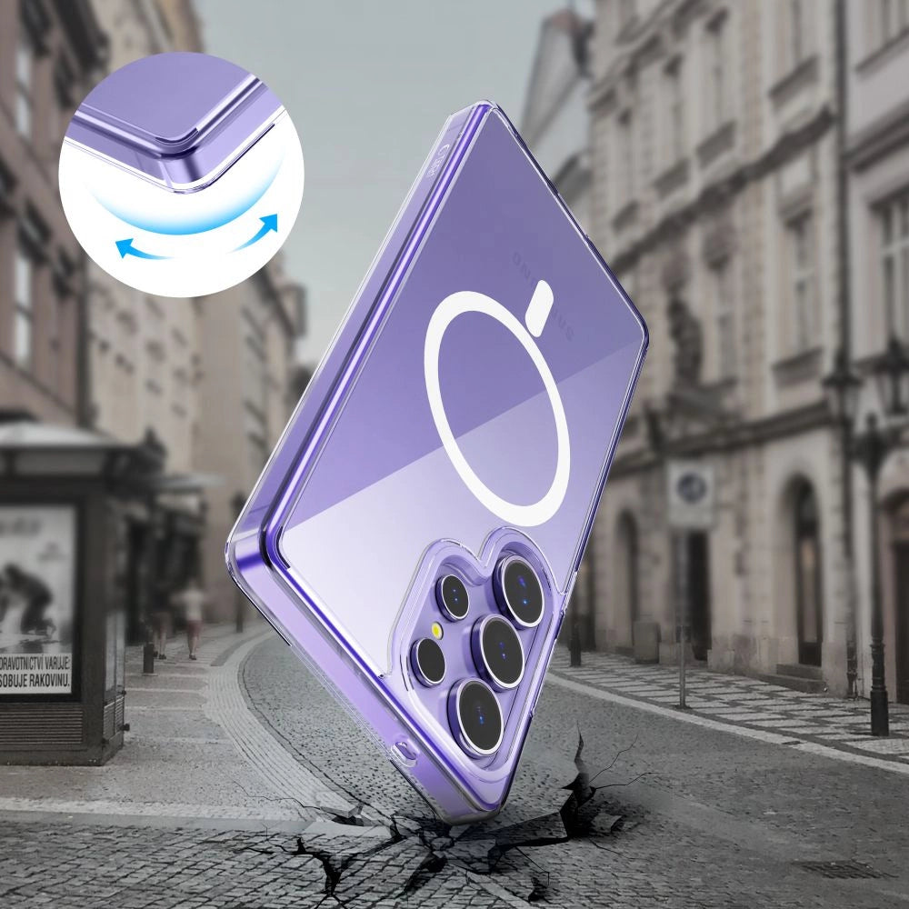 Tech-Protect FlexAir Hybrid MagSafe Case for Samsung Galaxy S25 Ultra - Clear_4