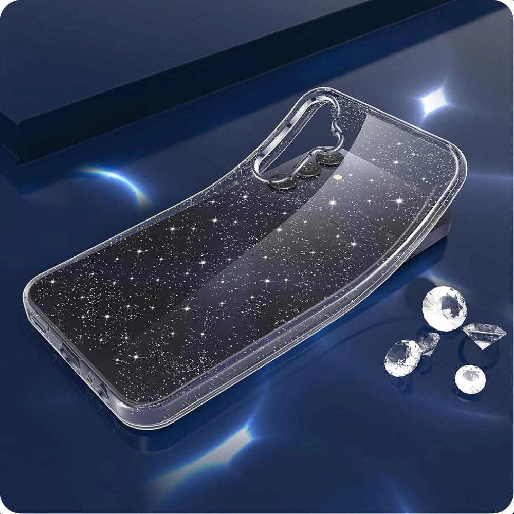 Tech-Protect FlexAir Case for Samsung Galaxy S25 - Clear-Glitter_1