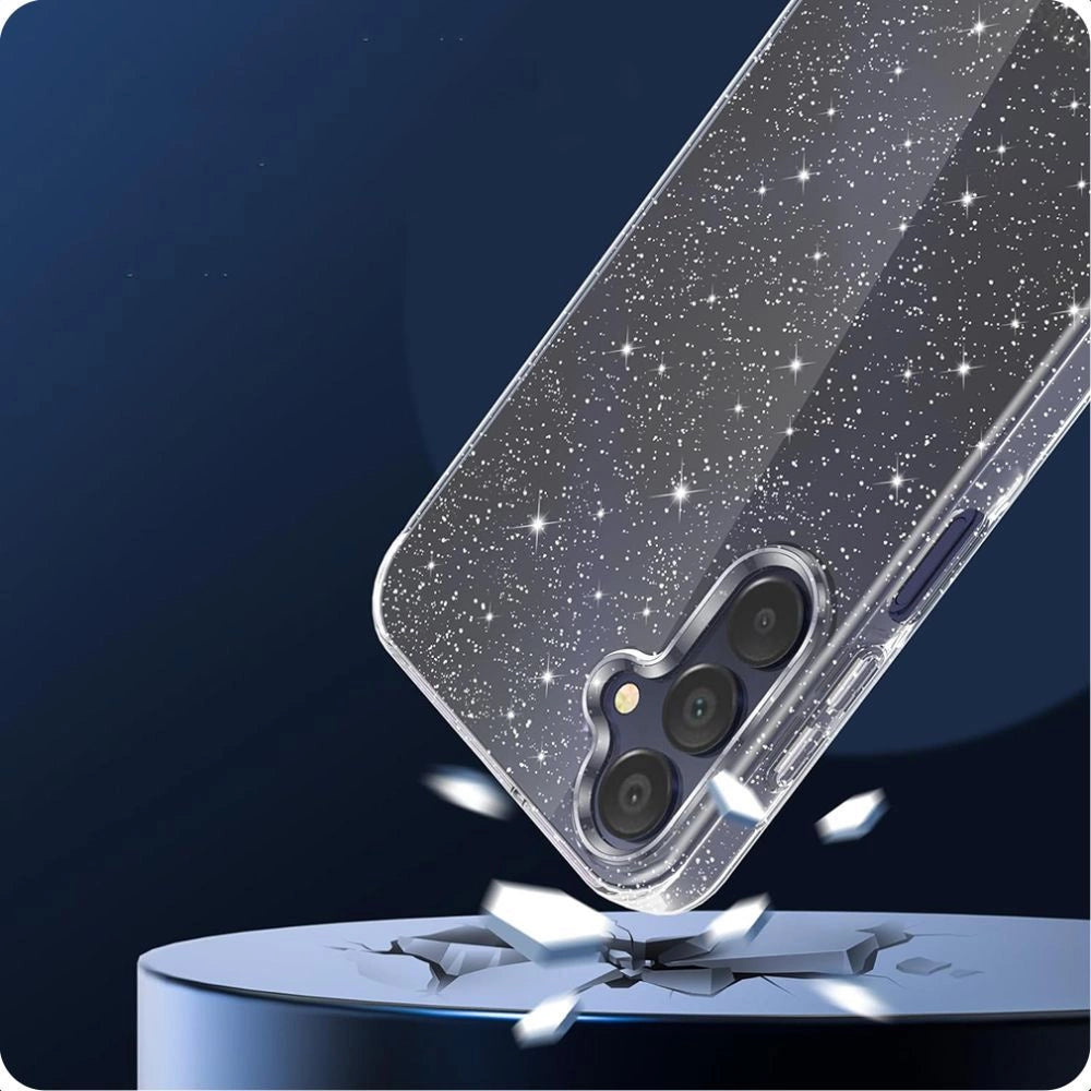 Tech-Protect FlexAir Case for Samsung Galaxy S25 - Clear-Glitter_2