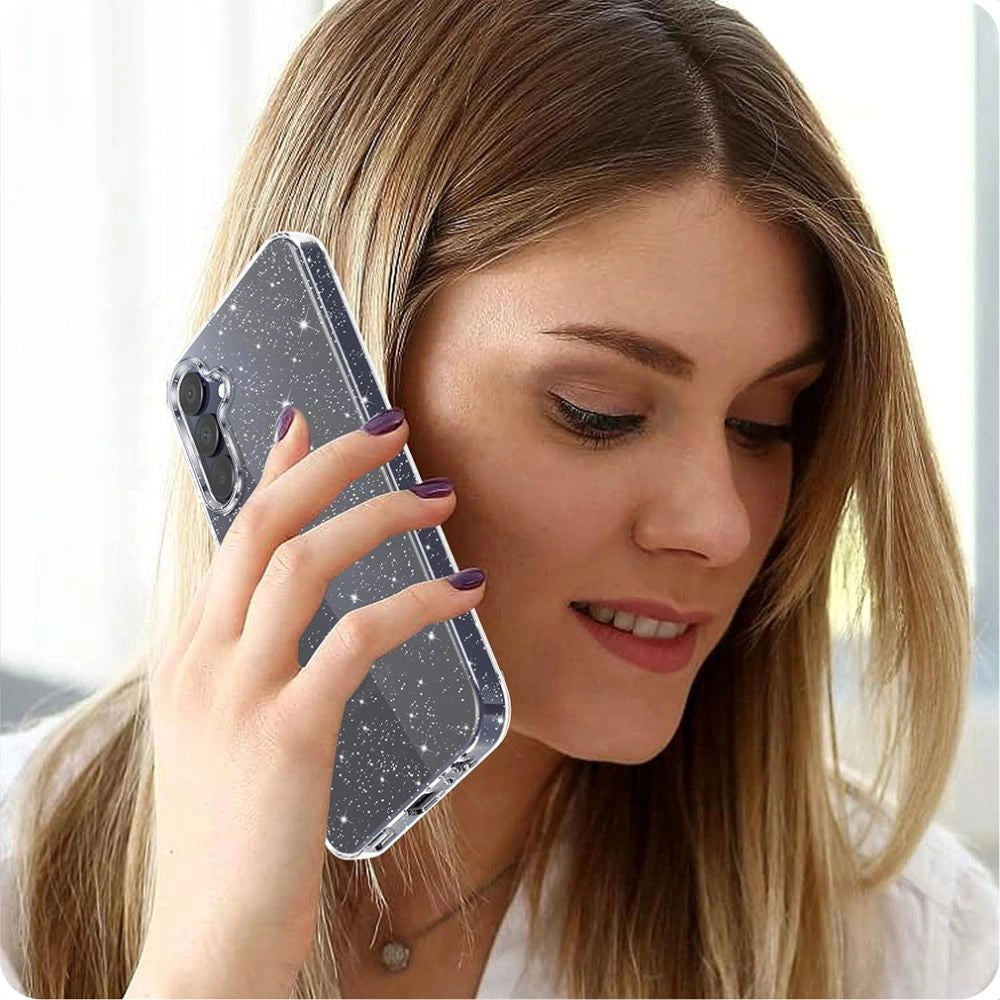Tech-Protect FlexAir Case for Samsung Galaxy S25 - Clear-Glitter_4