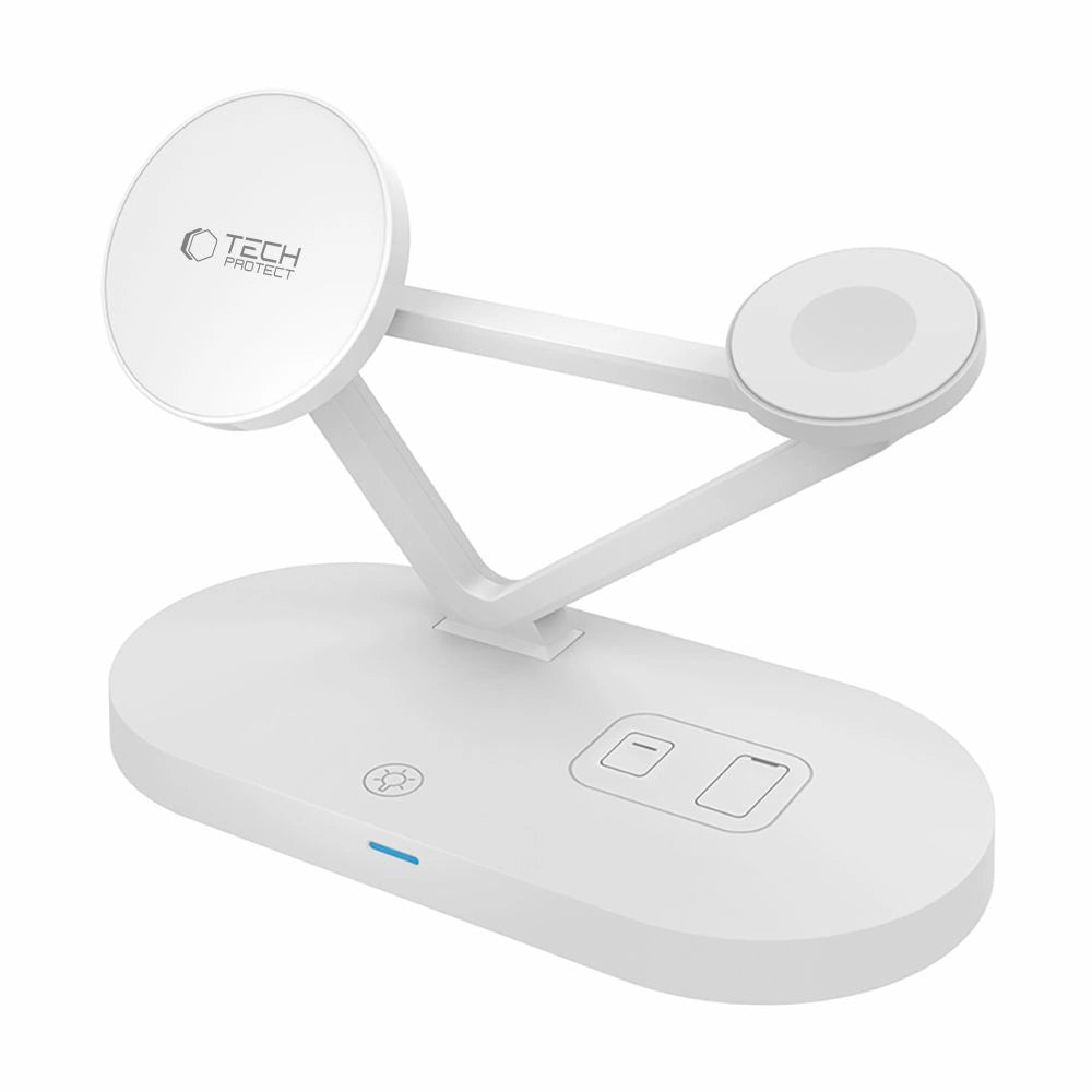 Tech-Protect QI15W-A41 3in1 Wireless Charger with MagSafe for Apple Devices - White_2