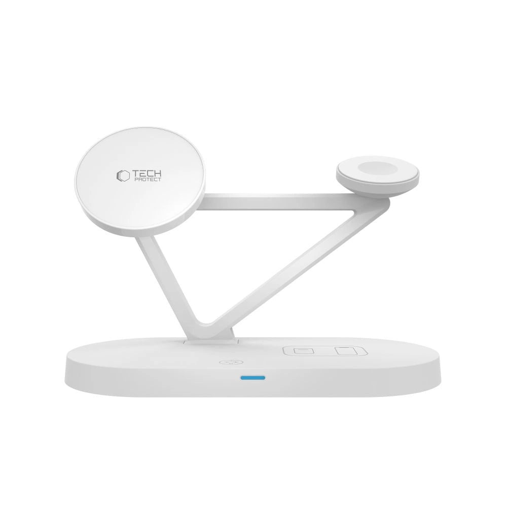 Tech-Protect QI15W-A41 3in1 Wireless Charger with MagSafe for Apple Devices - White_3