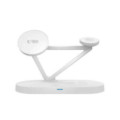 Tech-Protect QI15W-A41 3in1 Wireless Charger with MagSafe for Apple Devices - White_3