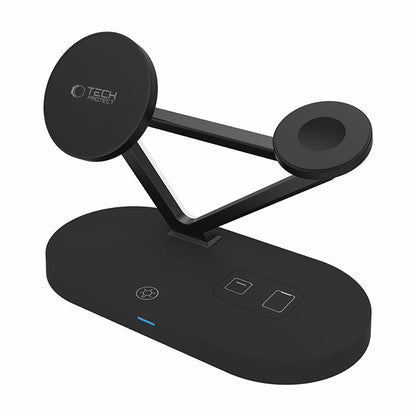 Tech-Protect QI15W-A41 3in1 Wireless Charger with MagSafe for Apple Devices - Black_2