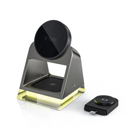 Tech-Protect QI15W-A43 3in1 Wireless Charger with MagSafe for Apple Devices - Black_3