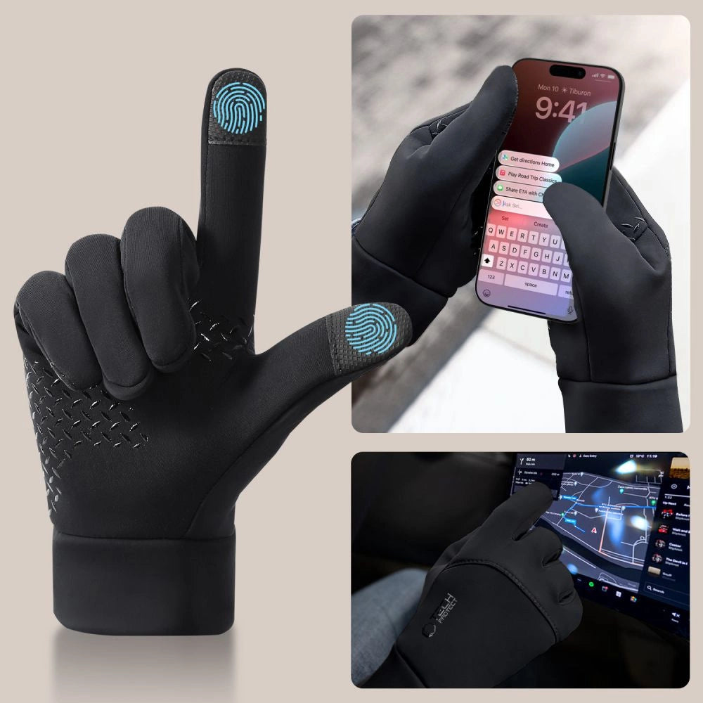 Tech-Protect WG01 Gloves with Touch Tips M - Black_1