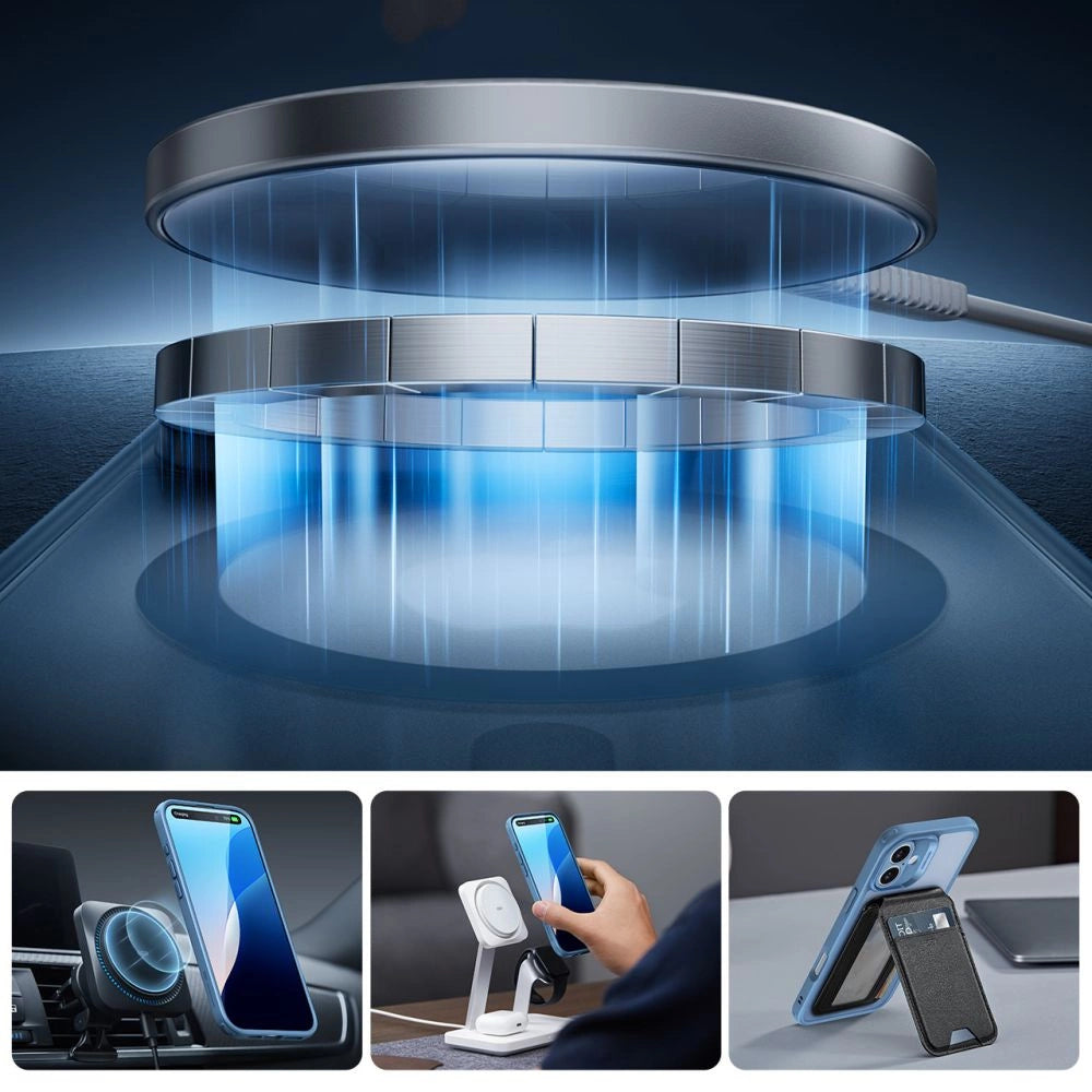 ESR Classic Pro Set Halolock MagSafe case for iPhone 16 - blue_2