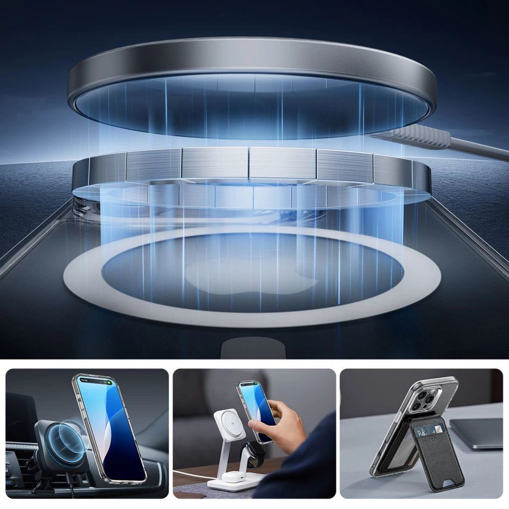 ESR Classic Pro Set Halolock MagSafe Case for iPhone 16 Pro Max - Clear_2