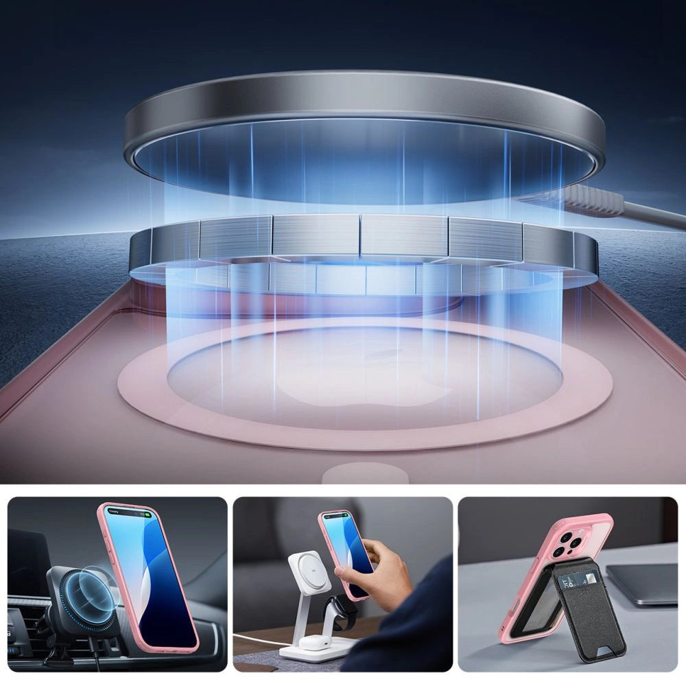 ESR Classic Pro Set Halolock MagSafe Case for iPhone 16 Pro Max - Pink_2