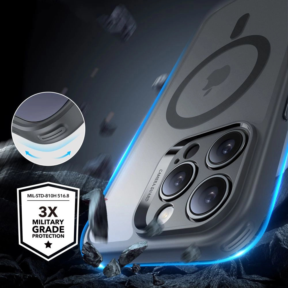 ESR Classic Pro Set Halolock MagSafe Case for iPhone 16 Pro Max - Gray_3