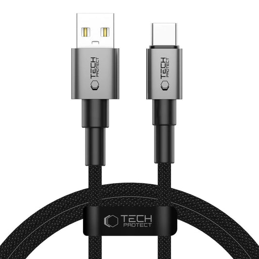 Tech-Protect UltraBoost DNA USB-A / USB-C Cable 15W/3A 100cm - Gray_0