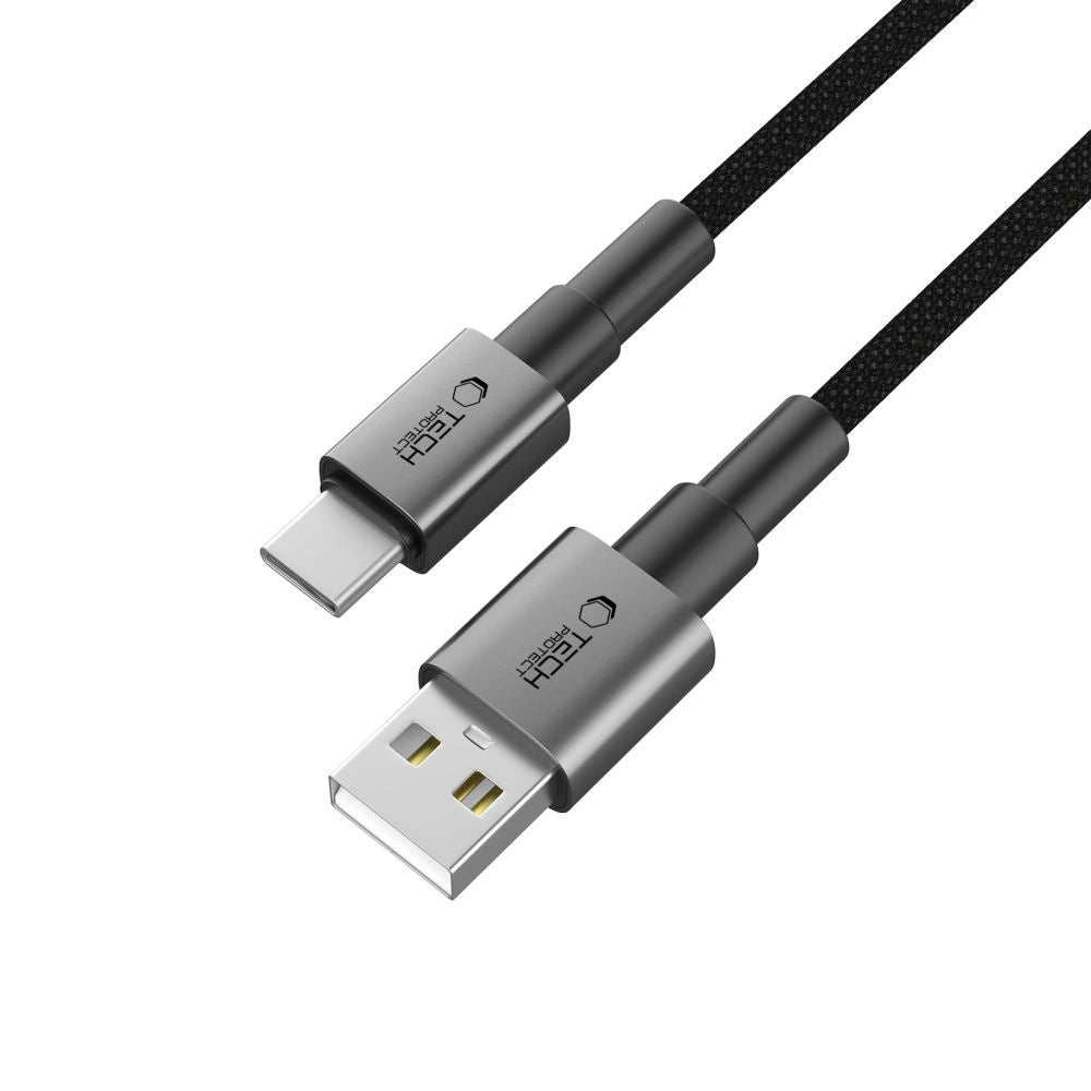Tech-Protect UltraBoost DNA USB-A / USB-C Cable 15W/3A 100cm - Gray_2