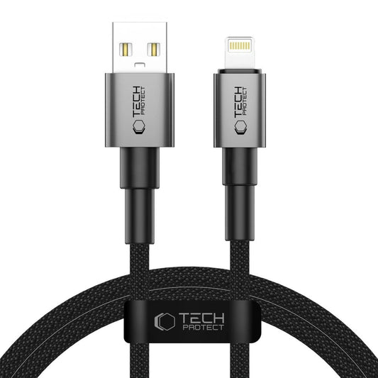 Tech-Protect UltraBoost DNA USB-A / Lightning cable 15W/2.4A 100 cm - gray_0