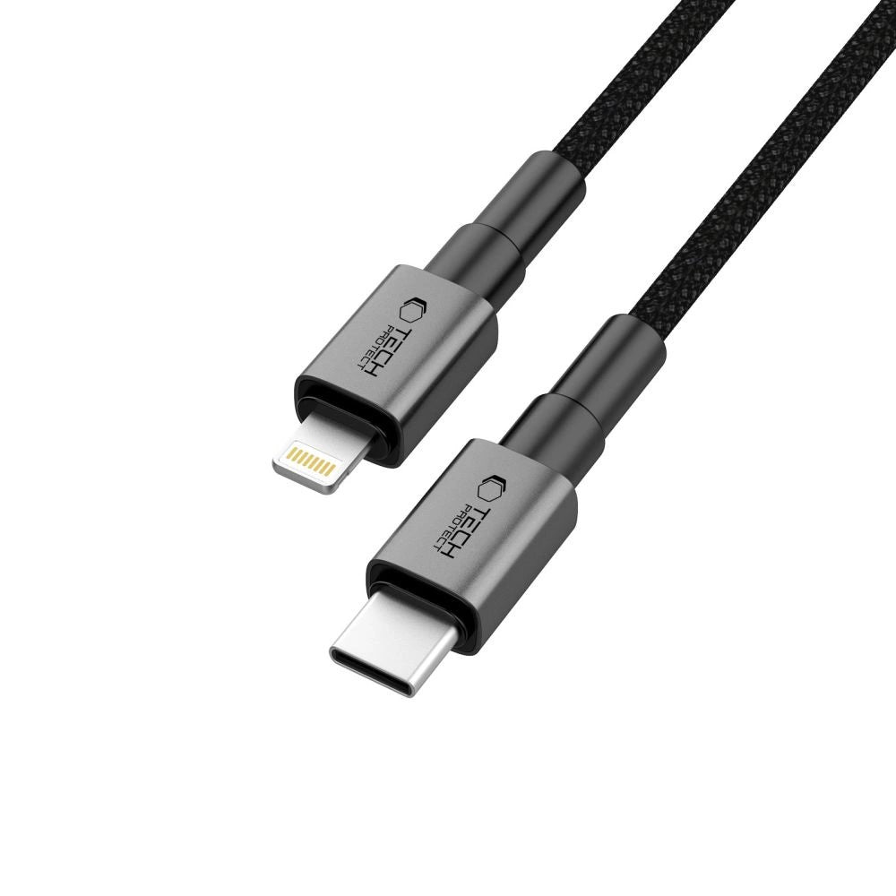 Tech-Protect UltraBoost DNA USB-C / Lightning PD27W/3A cable 100 cm - gray_2