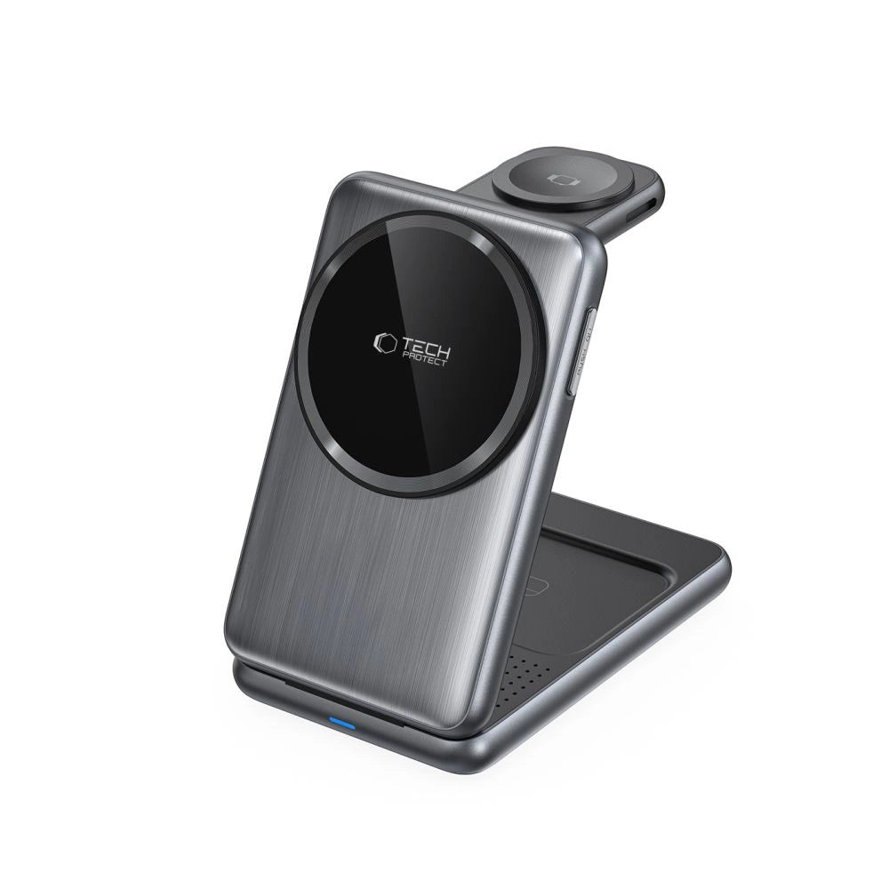 QI15W-A42 3in1 Inductive Charger with MagSafe for Apple Devices - Gray_2