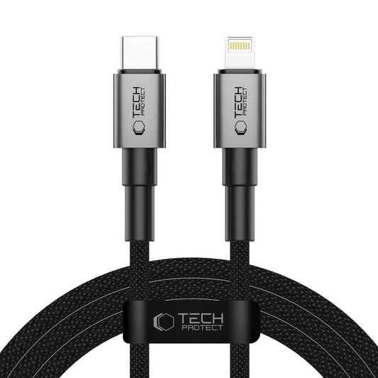 Tech-Protect Ultraboost DNA USB-C / Lightning PD27W/3A cable 200 cm - gray_0