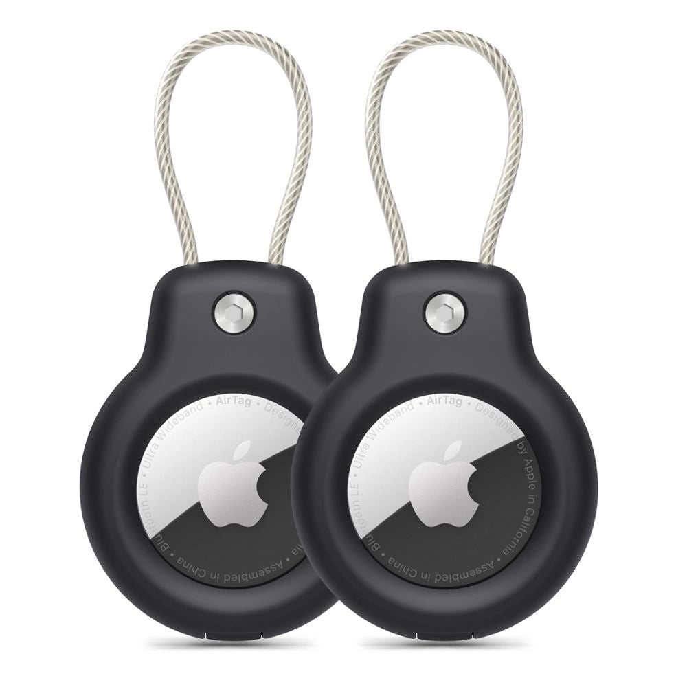 Tech-Protect Rough Vein 2-pack case for Apple AirTag - black_0