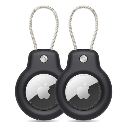 Tech-Protect Rough Vein 2-pack case for Apple AirTag - black_0