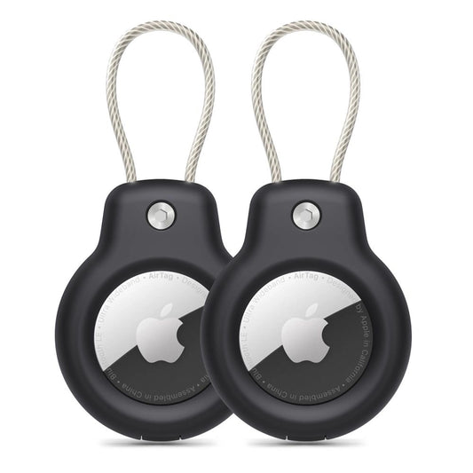 Tech-Protect Rough Vein 2-pack case for Apple AirTag - black_0