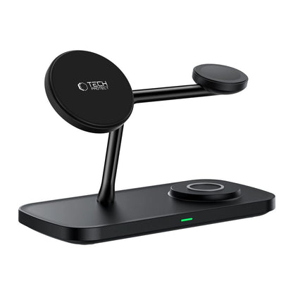 Tech-Protect QI15W-A45 3in1 Wireless Charger with MagSafe for Apple Devices - Black_2