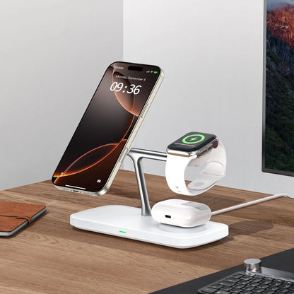 Tech-Protect QI15W-A45 3in1 Wireless Charger with MagSafe for Apple Devices - White_5