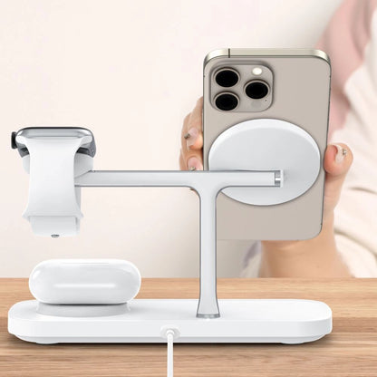 Tech-Protect QI15W-A45 3in1 Wireless Charger with MagSafe for Apple Devices - White_6