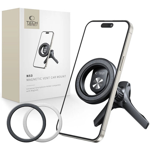 Tech-Protect N53 Car Air Vent Holder with MagSafe Rings - Black_0
