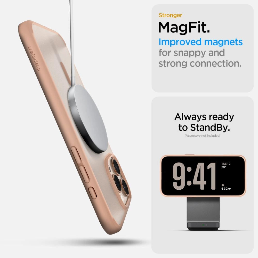 Spigen Ultra Hybrid ”T” Magsafe iPhone 16 Pro Case - Pink_13
