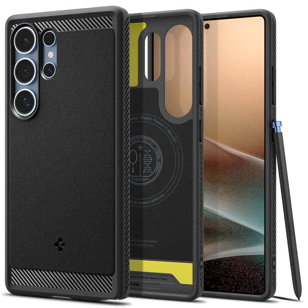 Spigen Rugged Armor Mag Case for Samsung Galaxy S25 Ultra - Black_0