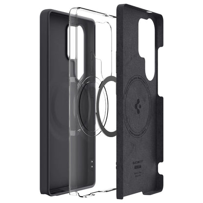 Spigen Silicone Fit Mag Case for Samsung Galaxy S25 Ultra - Black_12