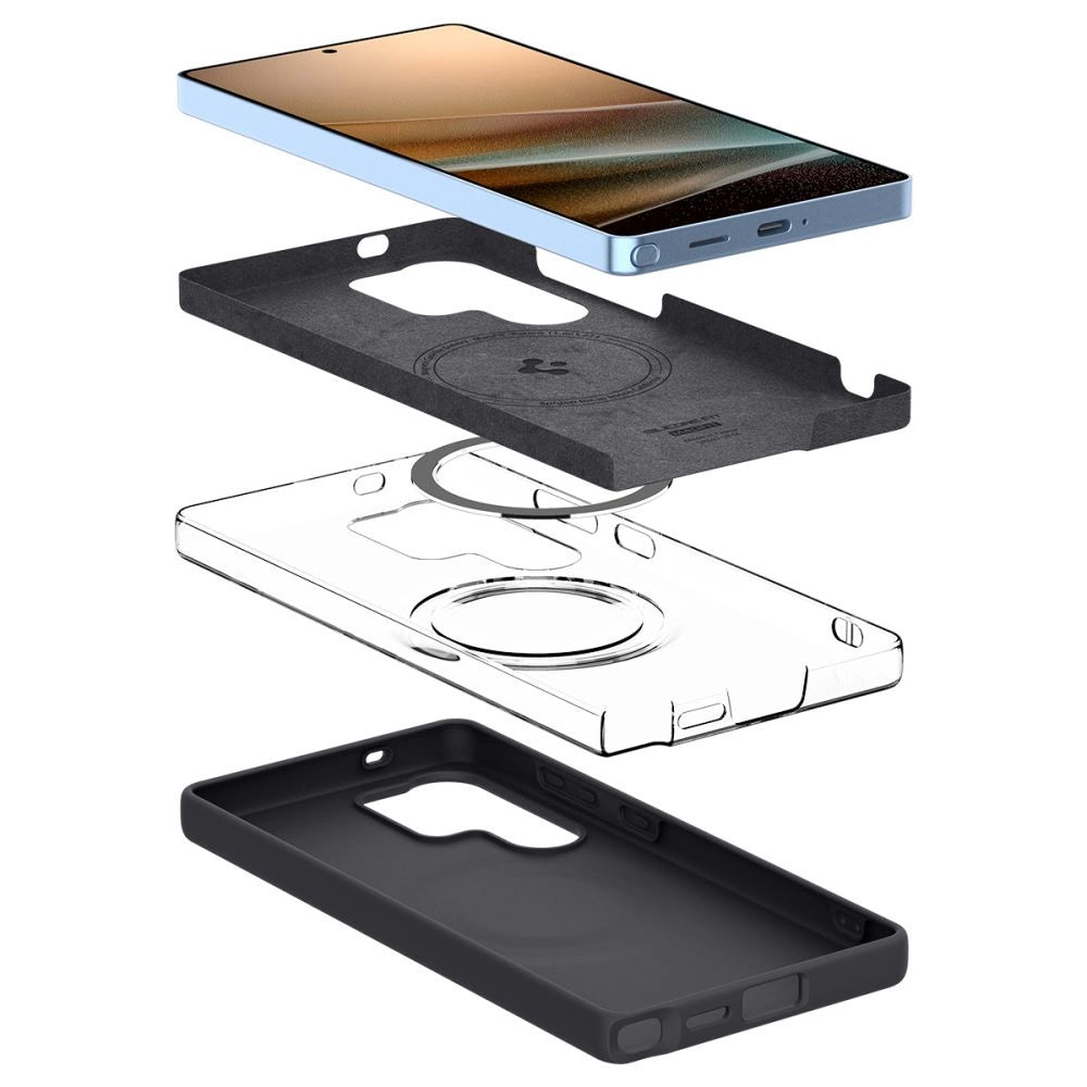 Spigen Silicone Fit Mag Case for Samsung Galaxy S25 Ultra - Black_6