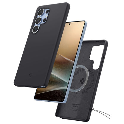 Spigen Silicone Fit Mag Case for Samsung Galaxy S25 Ultra - Black_7
